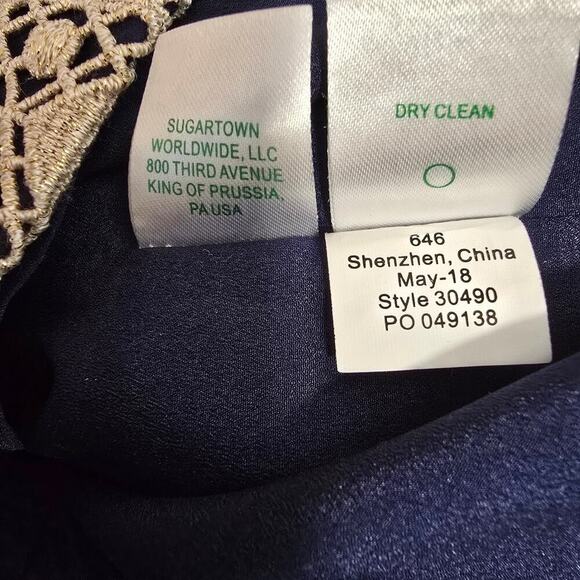 Lilly Pulitzer Vena Stretch Shift Dress True Navy - Picture 9 of 13